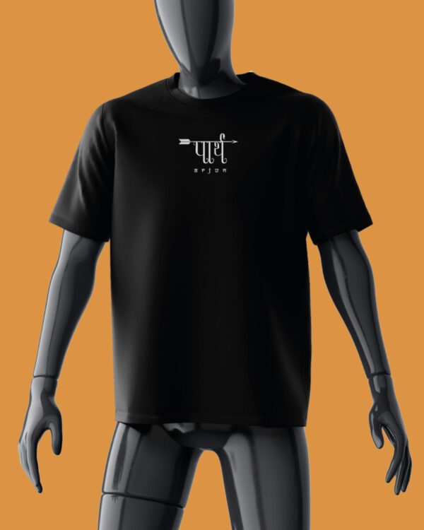 Arjun | Mahabharat Theme | Regular Fit-Black